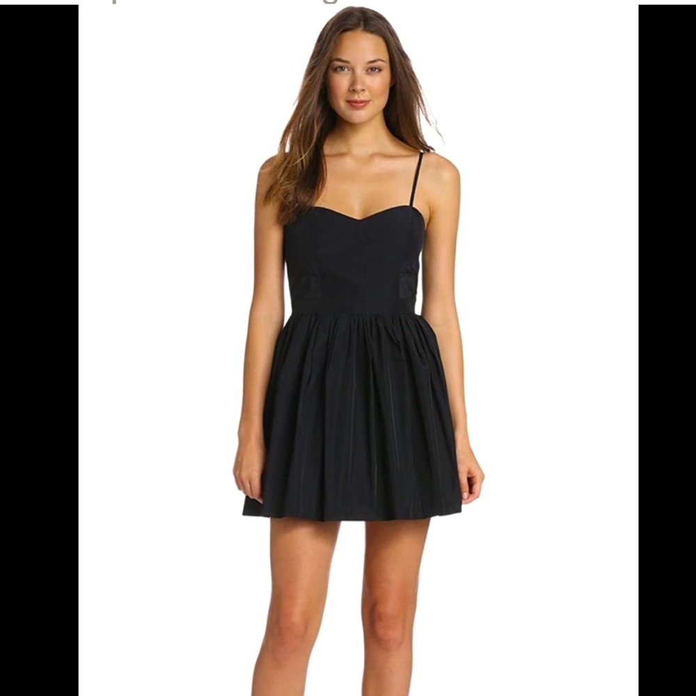 Bcbgeneration Black Taffeta Adjustable Spaghetti … - image 1